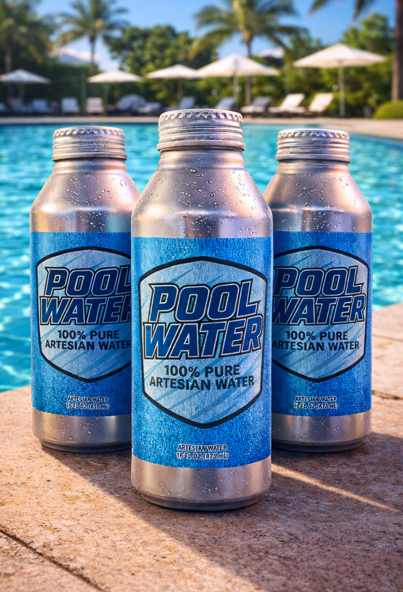 Pool Water - 12pk Aluminum Bottles (16oz)
