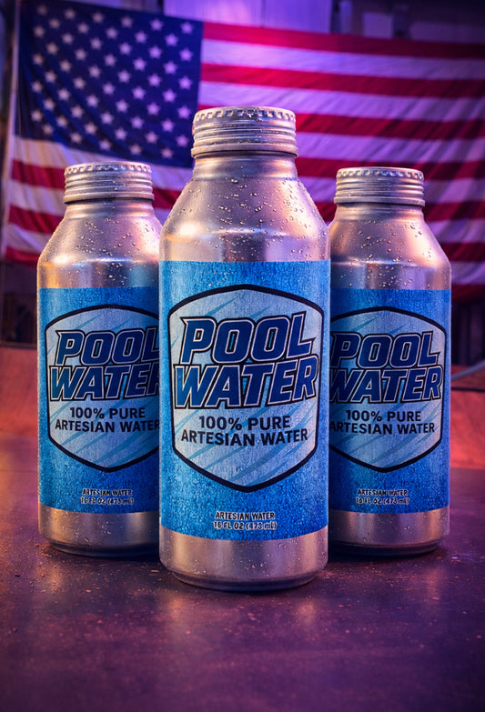 Pool Water - 12pk Aluminum Bottles (16oz)